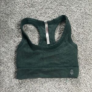 Free People Movement Green Racerback Sports Bra